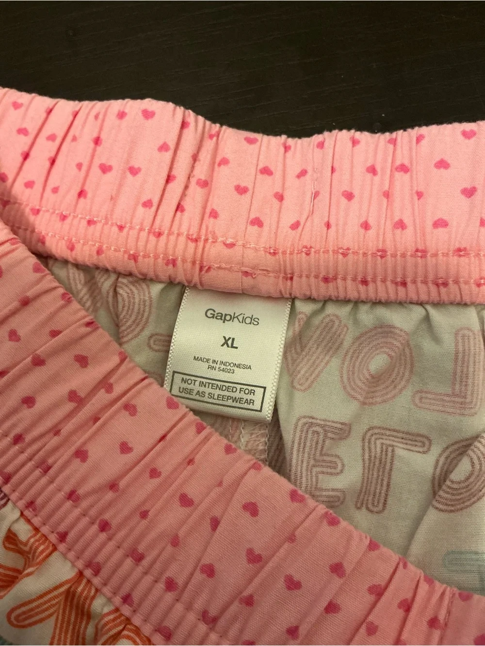 GAP Kids Pastel Heart Print Elastic Waist Shorts - Pink, Peach, Teal